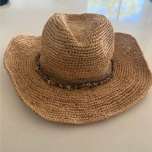Wallaroo Raffia Cowboy Hat with Beaded Band